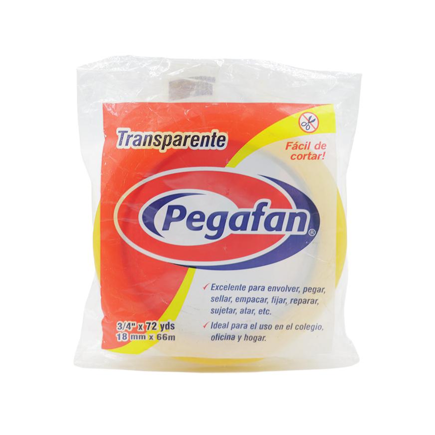CINTA ADHESIVA TRANSPARENTE PEGAFAN 3/4 X72YD