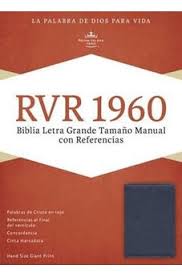 BIBLIA LETRA GRANDE TAMAÑO MANUAL CON REFERENCIAS RVR1960