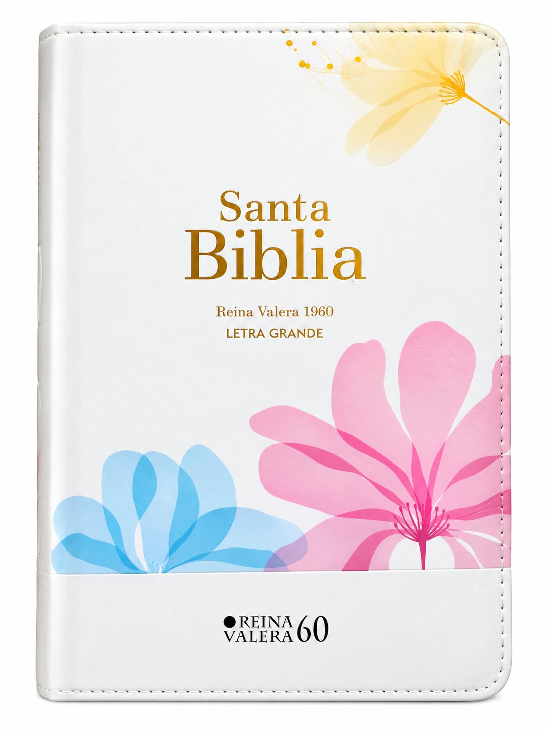 SANTA BIBLIA RVR1960 LETRA GRANDE DIBUJO DE ROSAS