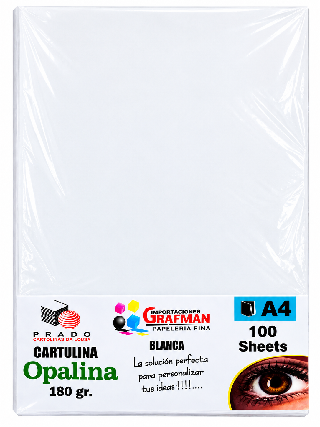 CARTULINA OPALINA TAMAÑO A4 180GR BLANCA
