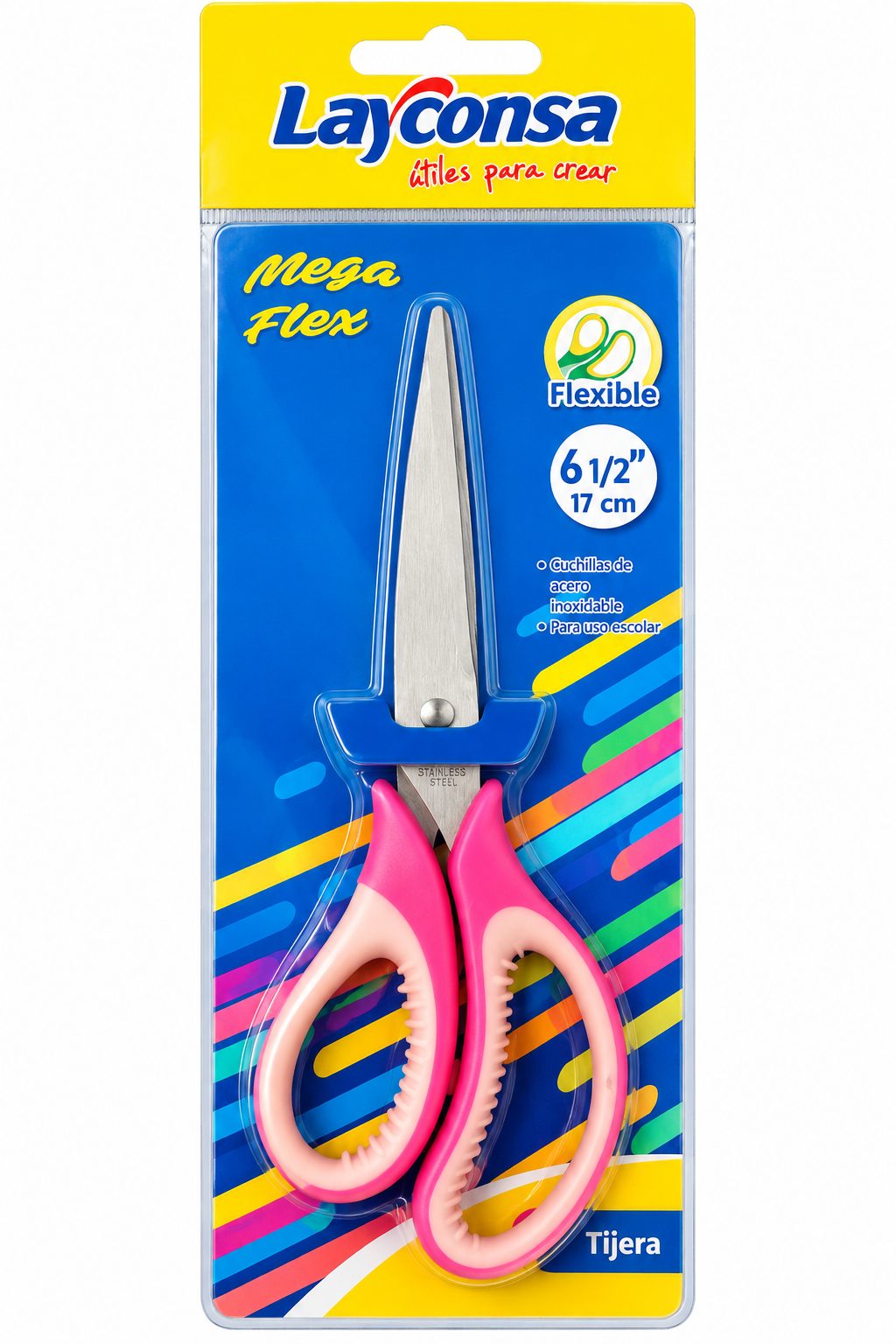 TIJERA LAYCONSA FLEXIBLE 61/2PULGADAS 17CM